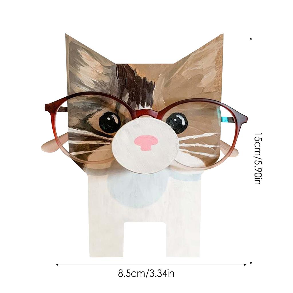 Brillenhalter Kreativer Niedlicher Tier Brillenhalter Eule Welpe Hund Sonnenbrillen Displayständer Für Zuhause Büro Schreibtisch Dekoration