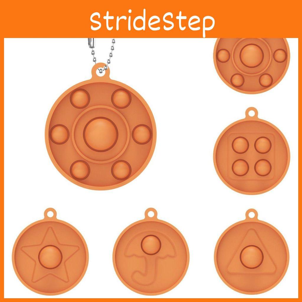 Pop Game Squid It Simple Dimple Popit Push Bubble Keychain Toys Pendant