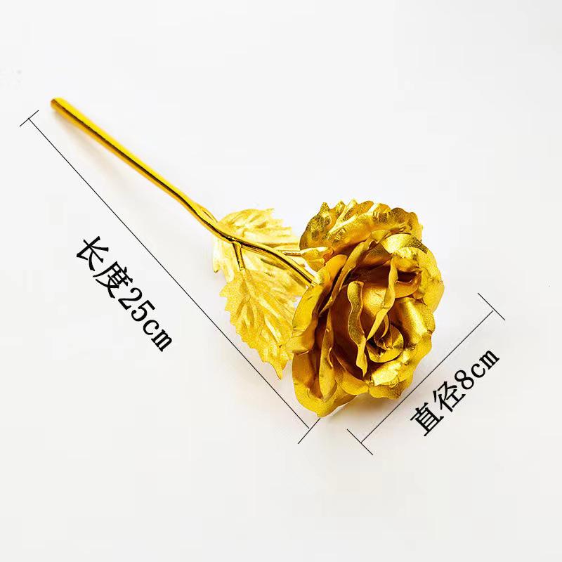 24k Gold Colored Rose for Valentine's, Mother's Day, and More: Perfect Gift for Any Occasion