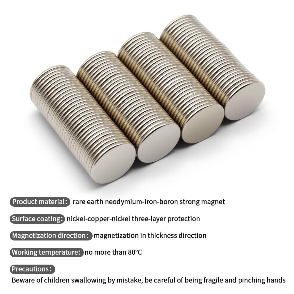 20x2mm Super Strong Neodymium Magnet N35 NdfeB Permanent Magnetic Imanes Round Powerful Magnets Refrigerator Magnet