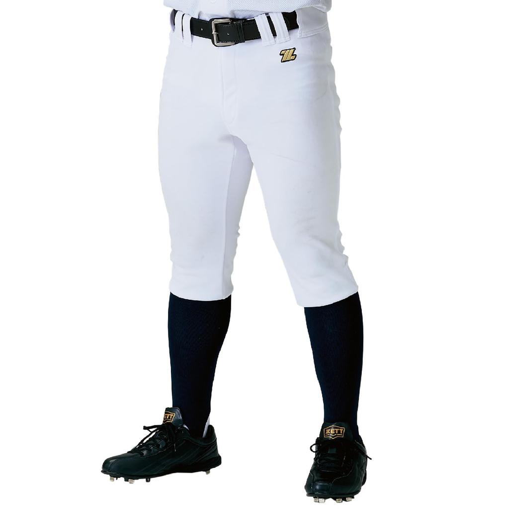 ZETT Baseball Pants, Uniform Pants, Practice Pants, Multiple Styles Available, ZETT Mechapan Series, Short Fit, with SOLV Sticker, BU1282CP, Size S