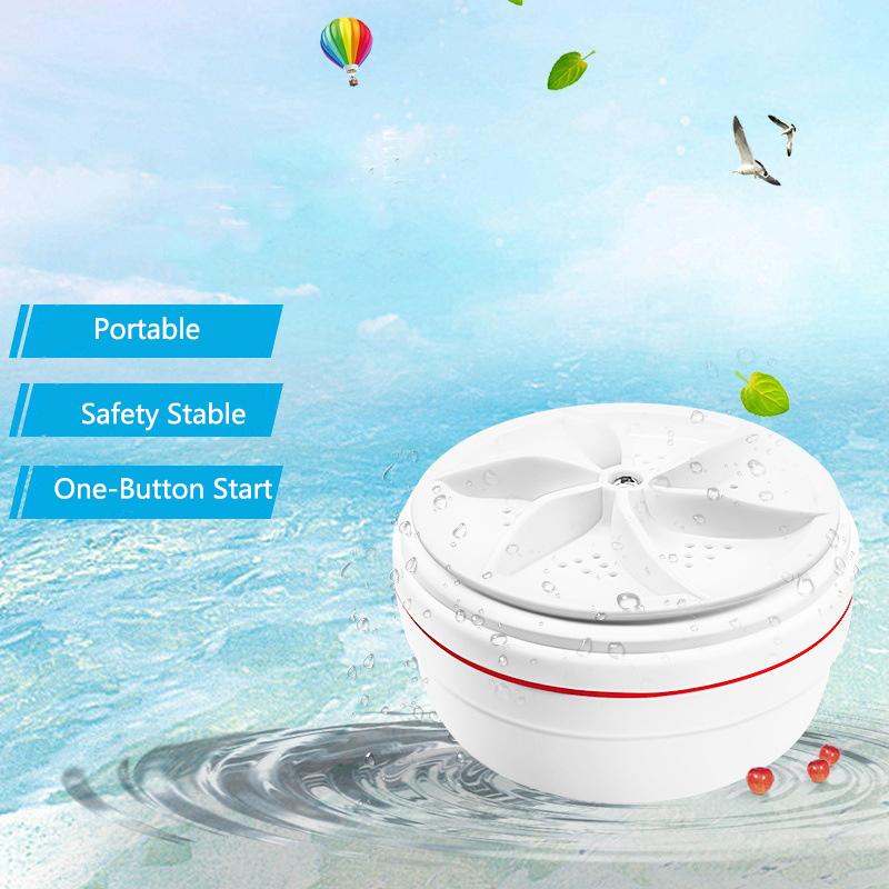 Φορητό Μίνι Πλυντήριο Ρούχων USB Plug-in Turbo Bubble Περιστροφικό Ελαφρύ Πλυντήριο Καθαρισμού Εσωρούχων & Καλτσών για τους Τεμπέληδες