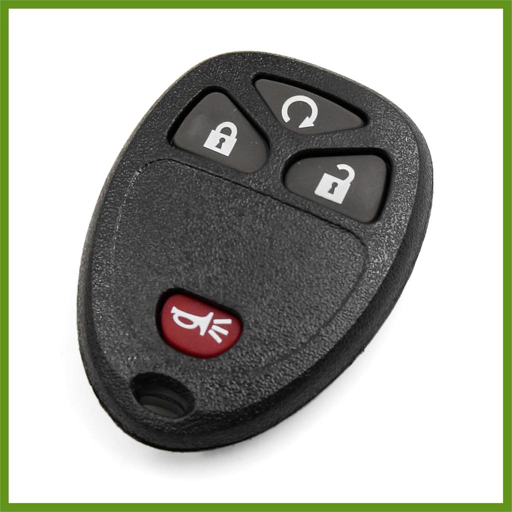 Car Replacement Key Fob Remote Control Shell Case KOBGT04A for Chevrolet HHR 2006-2011 4 Key Button Black Vehicle Components
