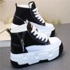 Fashion 10cm Women Casual Shoes Platform Wedge Women Fashion Sneakers Chunky Shoes Spring Autumn Vulcanize Skateboard