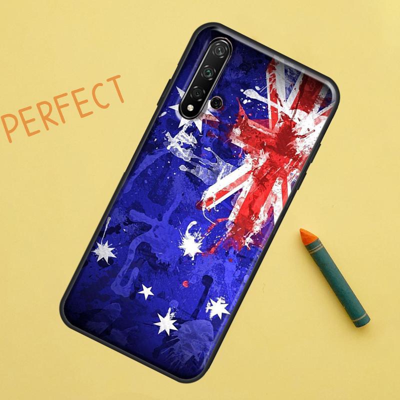 Australien Flagge für Huawei Nova 12s 11i 7i 8i 12i Y73 Y70 Y90 Y60 Y72 Y61 Y91 9 10 SE P40 Lite P30 Pro Hülle