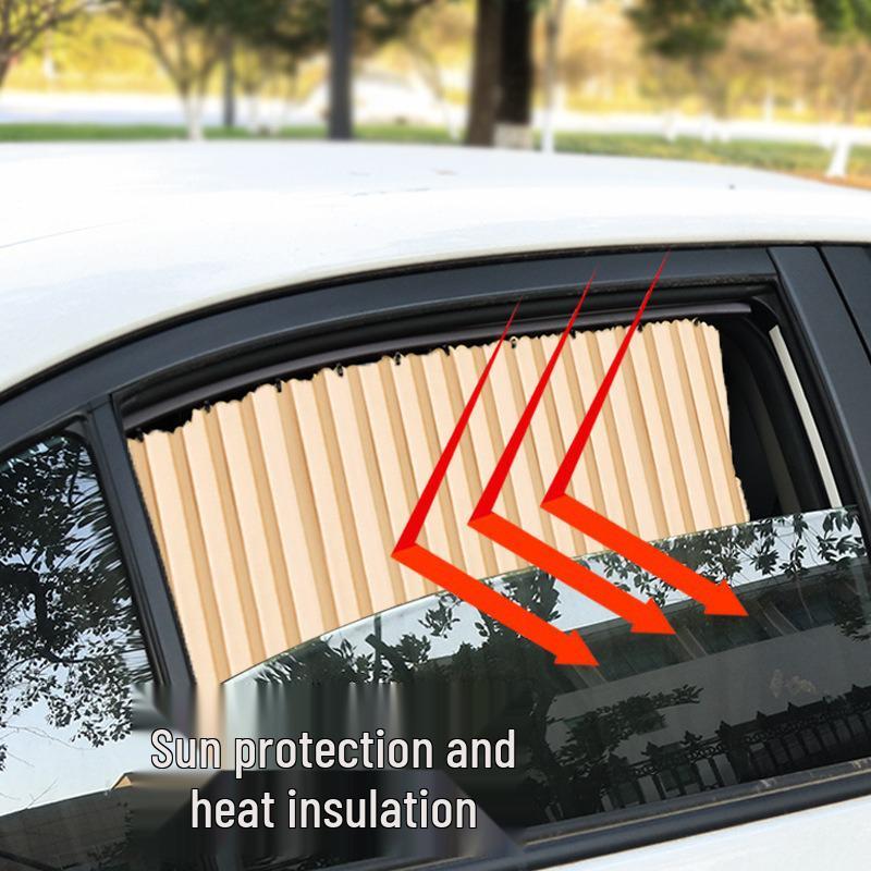 Automatisch einziehbare Auto-Sonnenblende - Wärmeisolierung & UV-Schutz für den Sommer