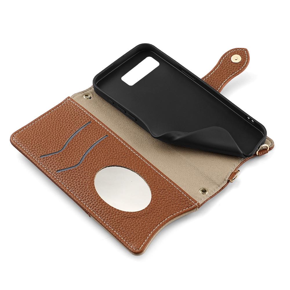 Google Pixel 10a Leather Flip Case: Creative Stand, 6-Buckle Design