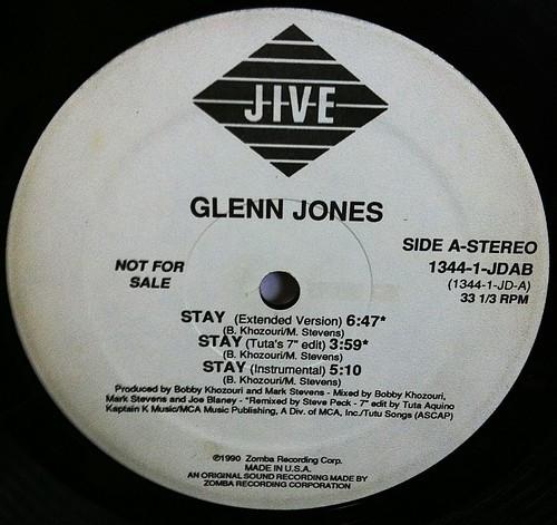 

12inch Record GLENN JONES - Stay 13441JDAB Jive 1990 US Rap & Hip-Hop/R&B Used