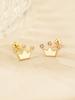 Minimalpiercing 14K Cubic Point Crown Piercing Earrings