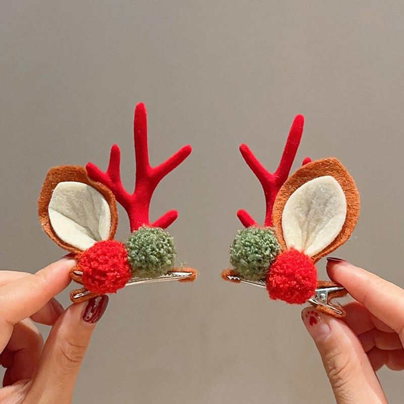 3D Christmas Hat Hairpin: Festive Bangs & Hair Clip