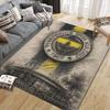 Tappeto Stampato in Flanella Fenerbahce SK, Decorazione Divano per Soggiorno e Camera da Letto, Tappetino da Pavimento in Flanella Antiscivolo per Sala Giochi