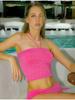 Aiemkeulleeo Daisy Shirring Bikini Pink