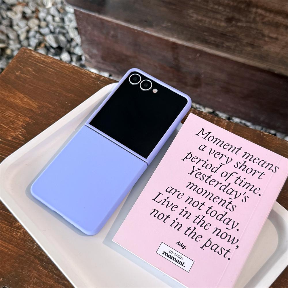Custodia Originale in Silicone Liquido Morbido Per Samsung Galaxy Z Flip 7 6 5 Colori Caramella Opaca Antiurto Copertura Ultra Sottile Flip7