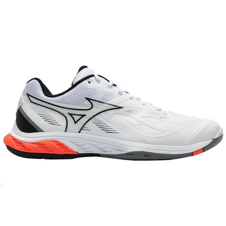Mizuno Scarpe da ginnastica unisex Wave Fang 2 Bianco Corallo Infuocato Nero Corallo Infuocato-2 71GA231321