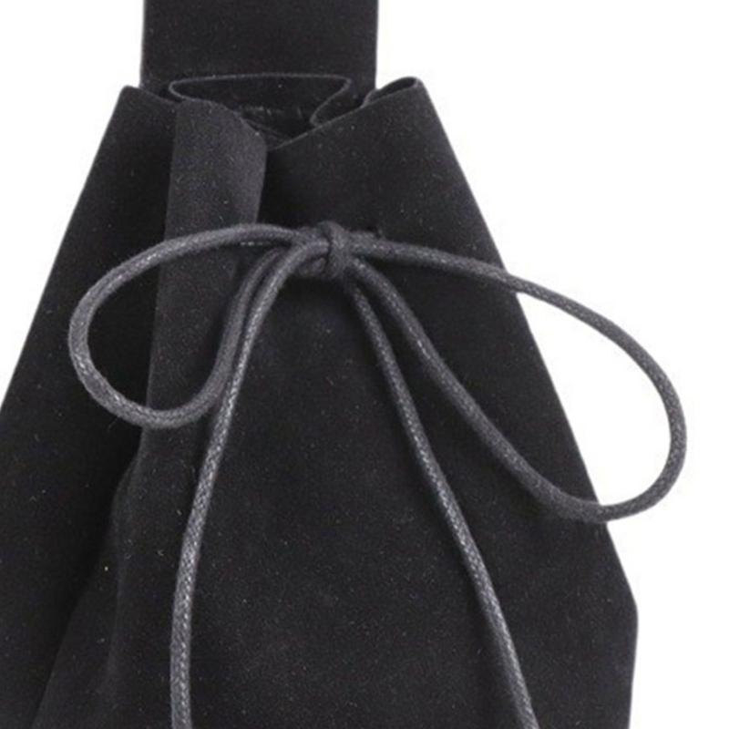 Medieval Leather Pouch Portable Drawstring Purse Medieval Belt Pouch Renaissances Belt Pouch Dices Bag for Men Womens