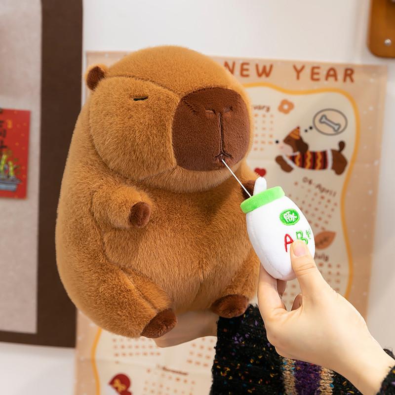 Capybara Plush Toy With Ultra Soft Short Plush For Kids Bedroom Decor Gift