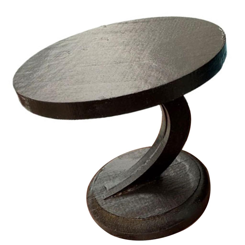 Elegant Miniature Dollhouse Round End Tea Table 1/12 Scale for Realistic Living Room or Dining Room Display Accessory