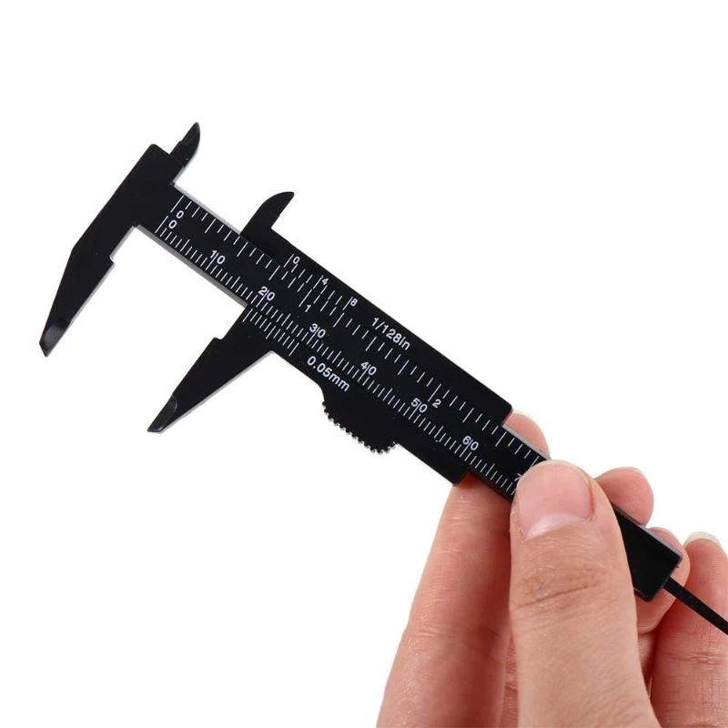 QiwuPortable 80mm Plastic Eyebrow Measuring Vernier Caliper Tattoo Microblading Caliper Ruler Permanent Makeup Measurement Tools