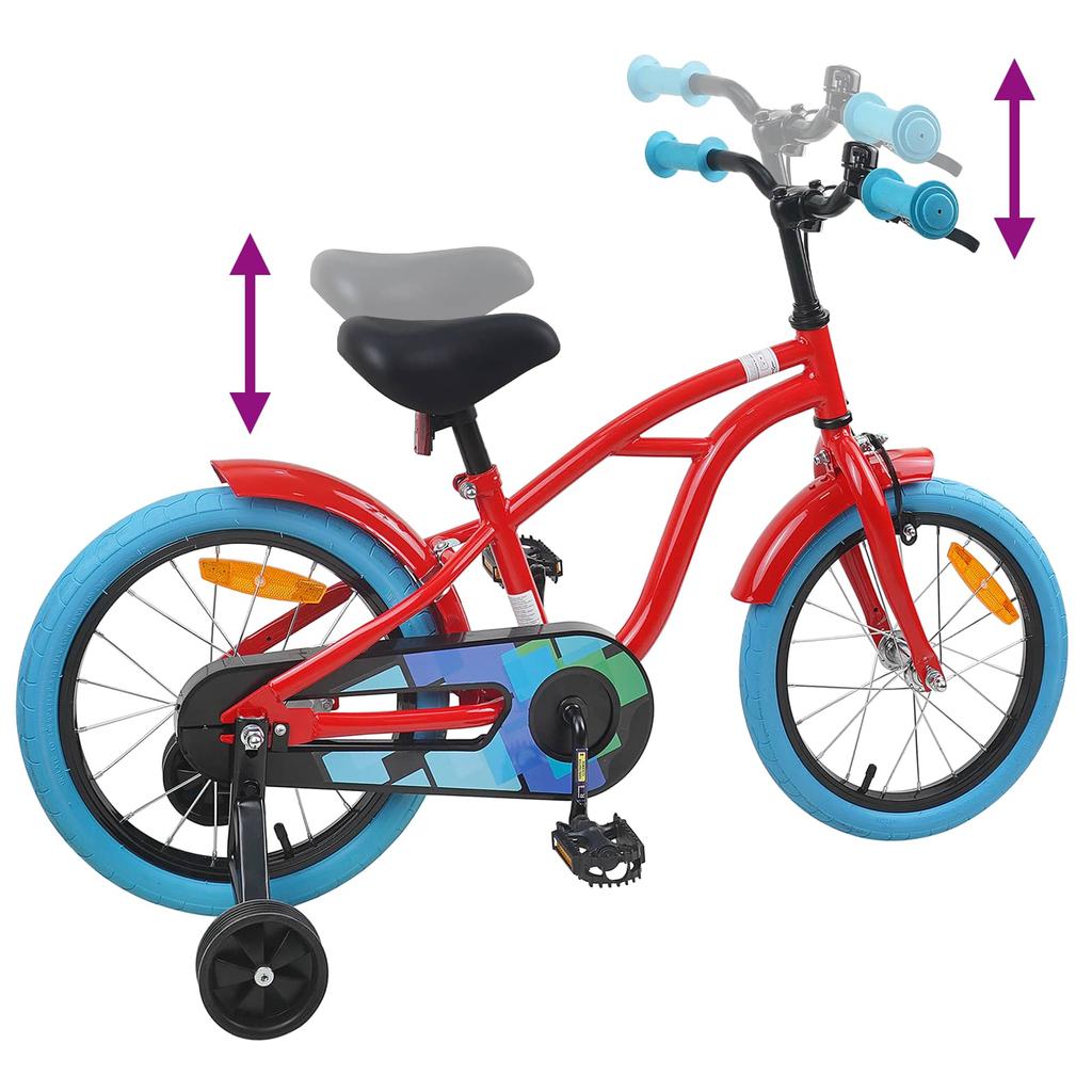 Kids Bike 16 Inch for Ages 4 6 Red