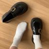 Platform British style loafers women's 2025 spring and autumn new Mary Jane one-pedal small leather shoes jk uniform single shoes