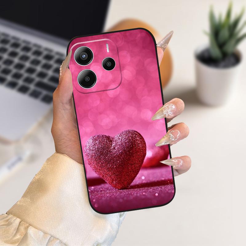 Phone Case For Redmi Note14 Silicone TPU Phone Coque Cover Cases For Redmi Note 14 4G Fashion Soft Protective Bumper Fundas Bags