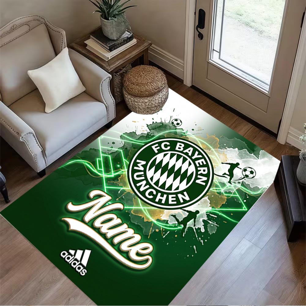 Fc Bayern Munich Fan Art Floor Mat Perfect for Study Room Hallway Balcony Game Room Anti-slip Rug Office Home Decor Perfect Gift for Friends & Family