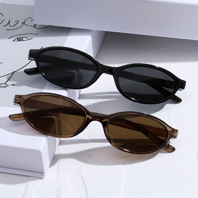 

2pcs Women s Vintage Small Oval Glasses UV Protection, for Outdoor, Travel, Driving & Daily Wear Perfect Gift.