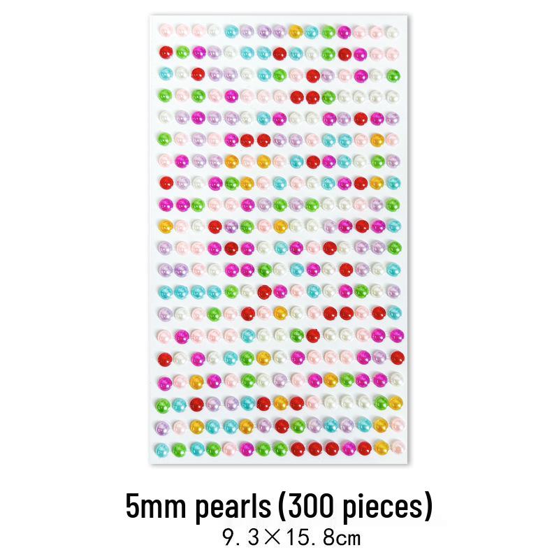 Gem Stickers: Kids' 3D Acrylic Crystal DIY Rhinestone Decorations, Colorful Cross-Border Designs for Girls