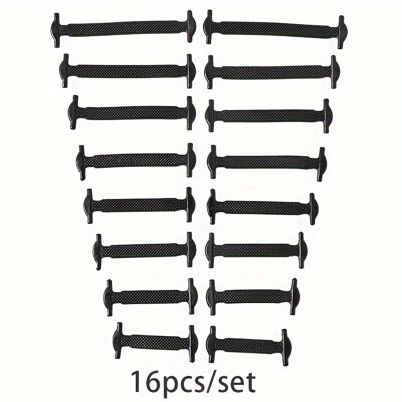 

16PCS No Tie Elastic Shoelaces, Stretch Flat Laces for Sneakers, Hands Free Quick Fit Adjustable for Kids Adults, Gift синий