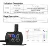 Decdeal Submersible Water Pump Aquarium Fountain with Flow Adjustment Function and USB Interface, DC 5V 4.8W 300L/H Lift 300cm