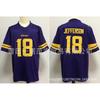 Minnesota Vikings Football Jersey 19 Thielen 15 18 Jefferson 8 Mens Sports