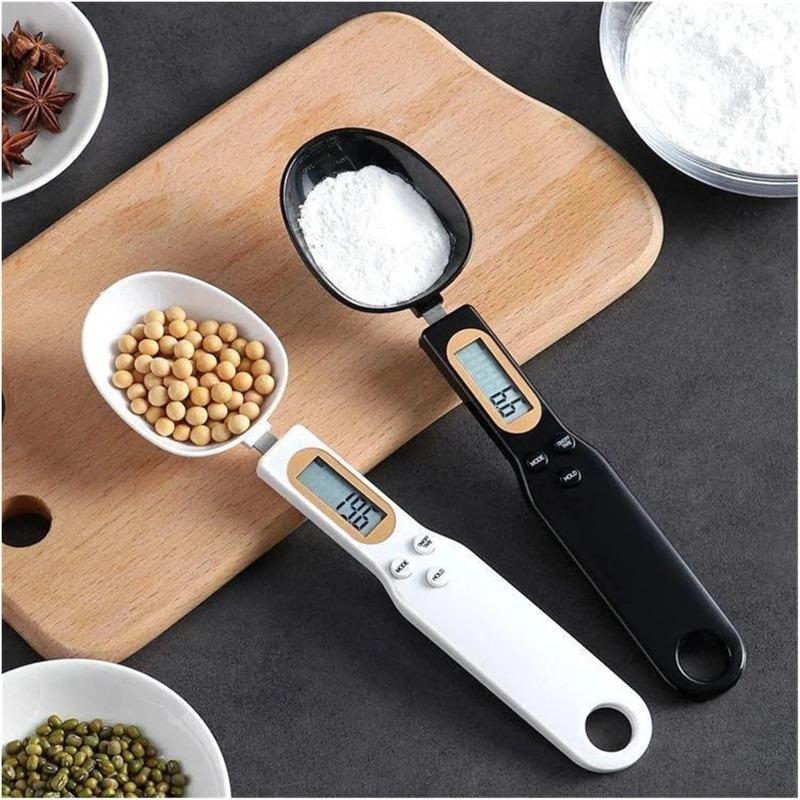 Kitchen Weighing Spoon Scale Electronic Measuring Tool LCD Digital Adjustable for Coffee Food Flour Powder Baking Tool