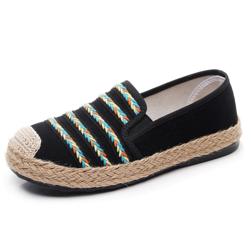 25 new and old Beijing cloth shoes women's casual ethnic style mother shoes breathable one-pedal women's shoes soft-soled casual shoes