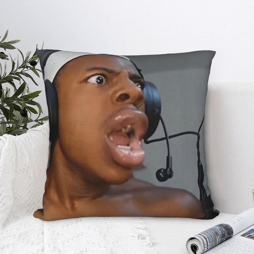 Ishowspeed Funny Meme Square Pillow Case Cushion Covers Awesome Zipper Decorative Throw Pillow Case Cover For Home 45*45Cm