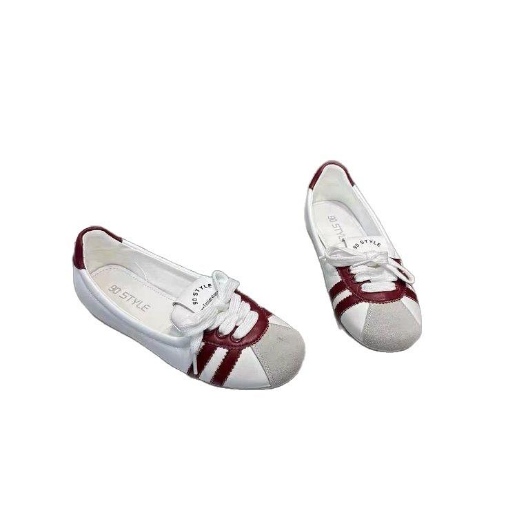 Soft-soled Casual Women's Shoes 2025 New Spring and Summer Shallow Mouth Flat-soled Ballet Little White Shoes Simple and Comfortable German Training