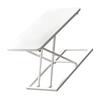 Standing Computer Lift Table 7 Gears Folding Laptop Desk Elevating Frame Mobile Working Table White