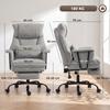 180kg Heavy Duty Office Chair with Lumbar Support, Grey