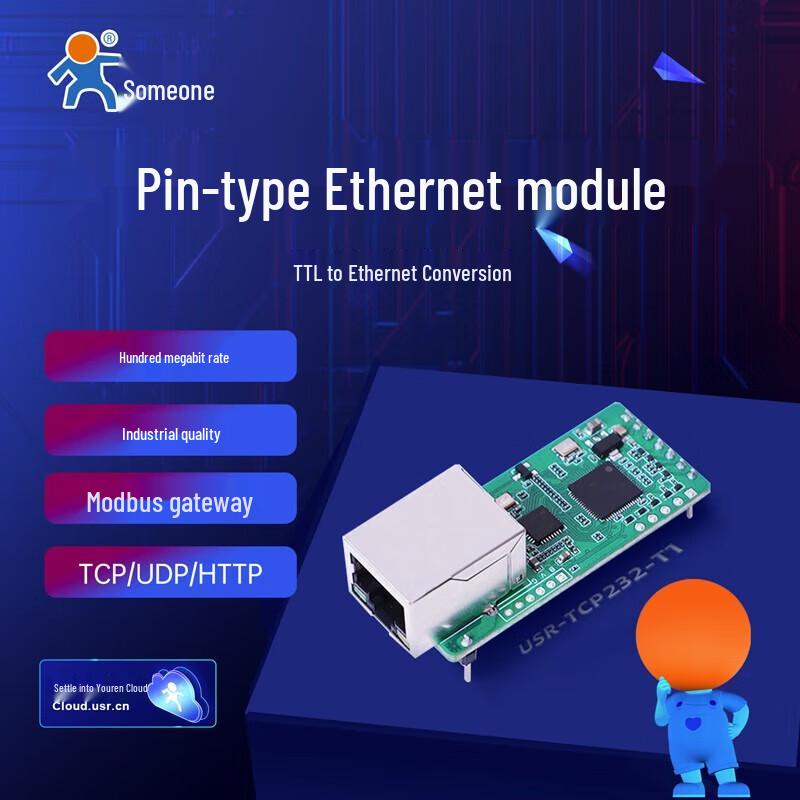 Módulo IoT USR-TCP232-T1 TTL para Ethernet