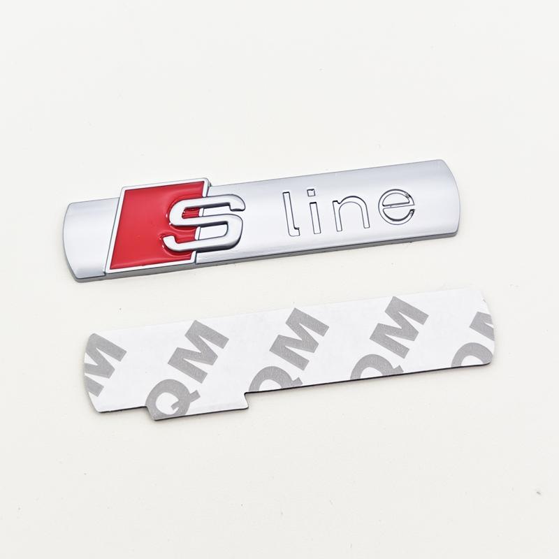 3D Metal Logo  Emblem Car Fender Side Sticker Front Grill Badge For  A3 A4 A5 A6 A7 S3 S4 S5 S6 TT  Accessories
