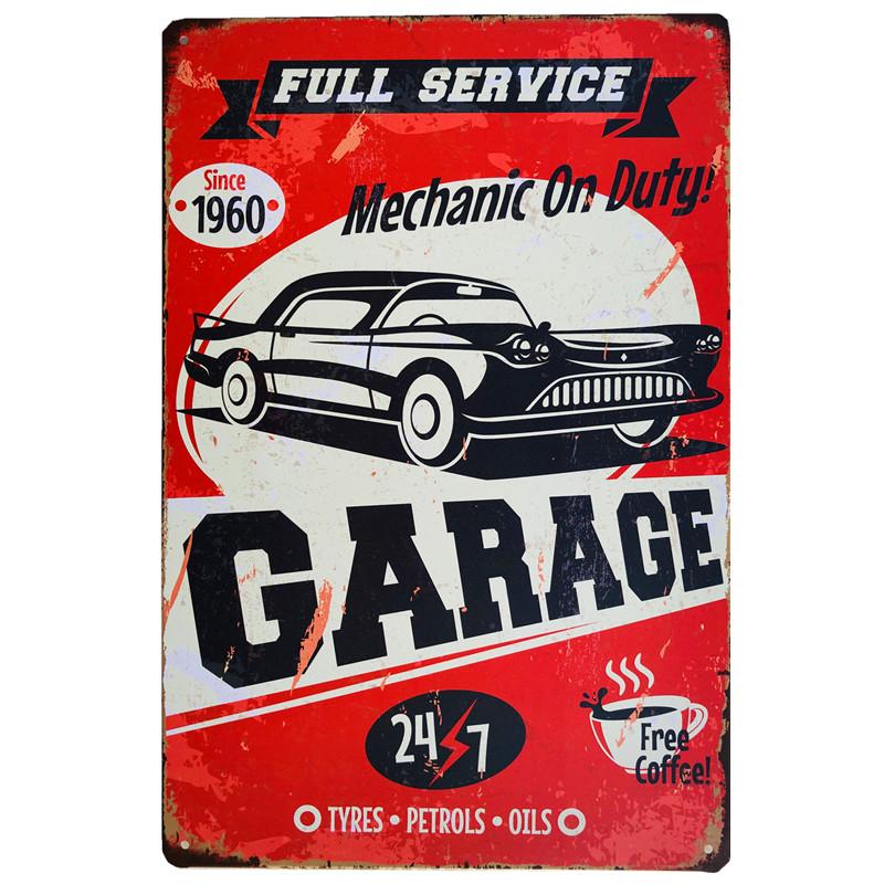 Vintage Dad Garage Tool Metal Tin Signs Oil Bar Rustic Plaque Wall Art Posters Man Cave Pub Retro Wall Decor Iron Plate Painting