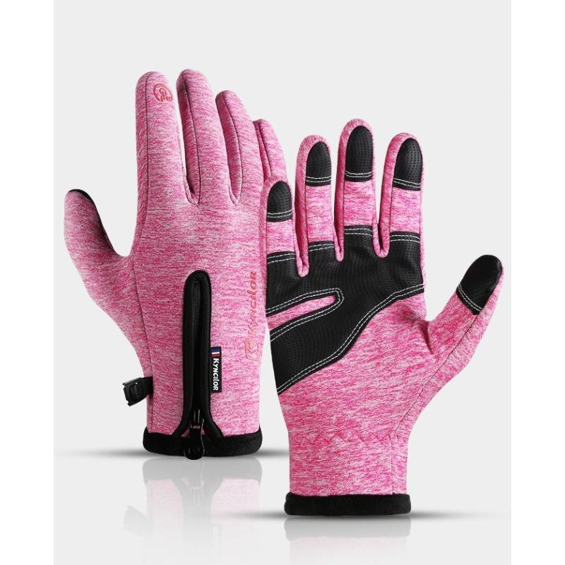 Cycling Outdoor Sports Fleece Warm Men's and Women's Touch Screen Non-slip Motorcycle Bicycle Fishing Gloves