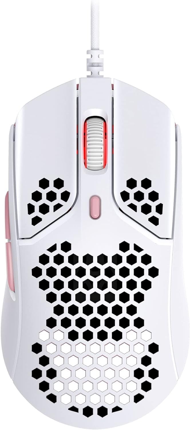 

HyperX Pulsefire Haste Gaming Mouse for Hexagonal Shell 60 4P5E4AA Gamers, Ultra-Lightweight Design, grams, White, [Used] білий