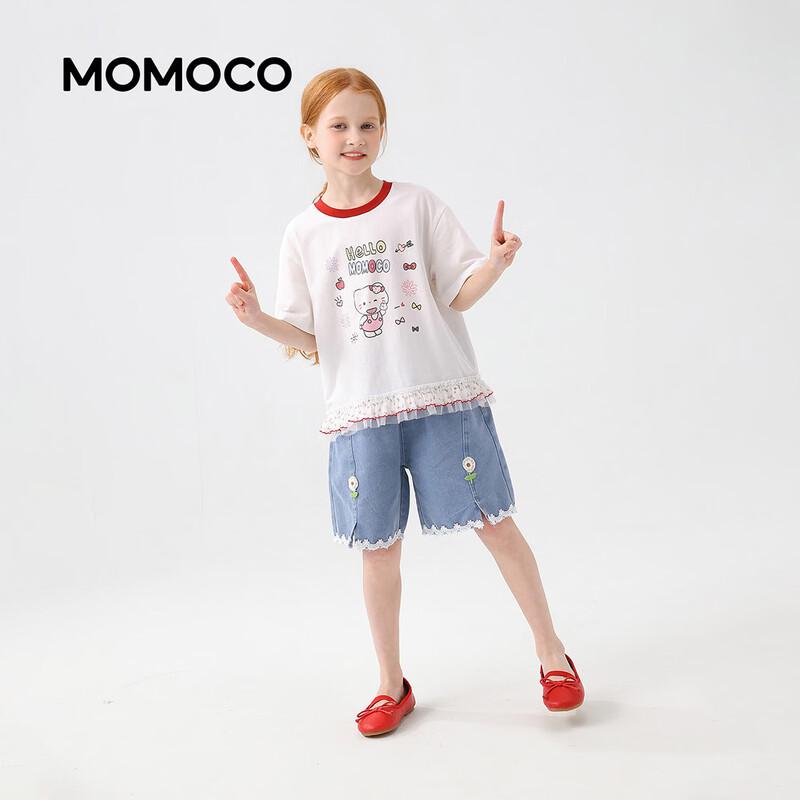 MOMOCO Girls' Summer Thin Denim Shorts
