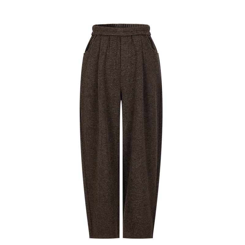 

Jiusi Annakou Old Money Style Pleated Tapered Cropped Pants L