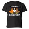 Really Like Chicken T Shirt Funny Graphic Boys Girls Childrens Tee Top