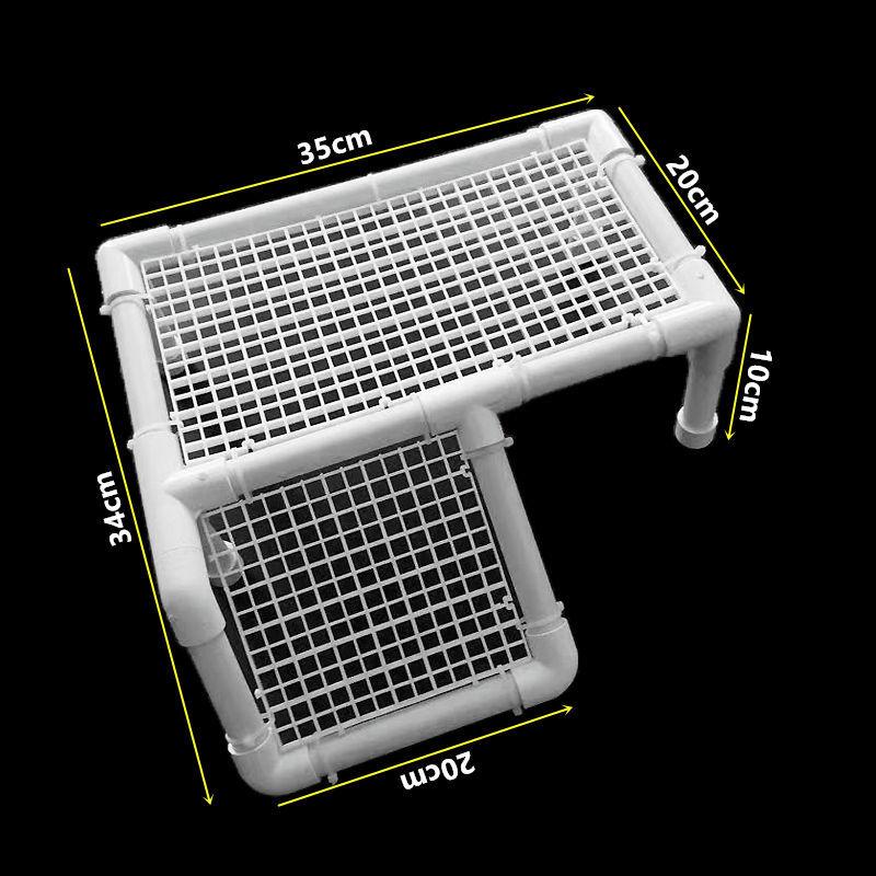 Turtle Drying Platform Floating Island Fish Tank Grid Sucker Hanging DIY Brazilian Turtle Grass Tortoise Climbing Hanger Climbing Platform