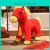 Horse Animal Plush Dolls With Tassel Decoration For New Year Decoration Gifts