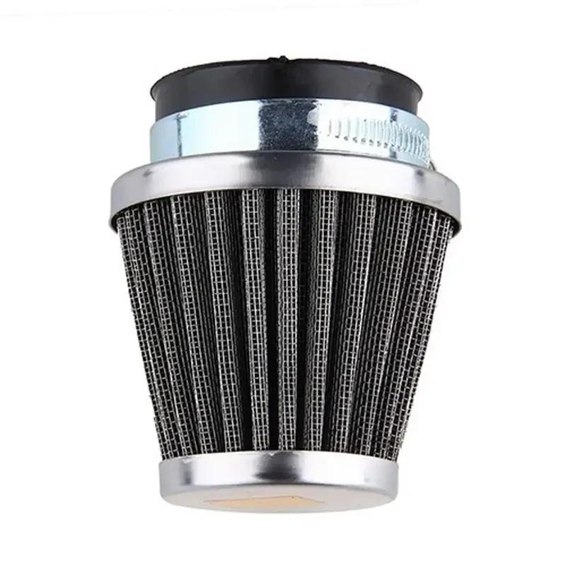 Chic Practical And Safe Motorcycle Accessories Oval Metallic Clamp-on Refit Intake Funnel Air Filter.