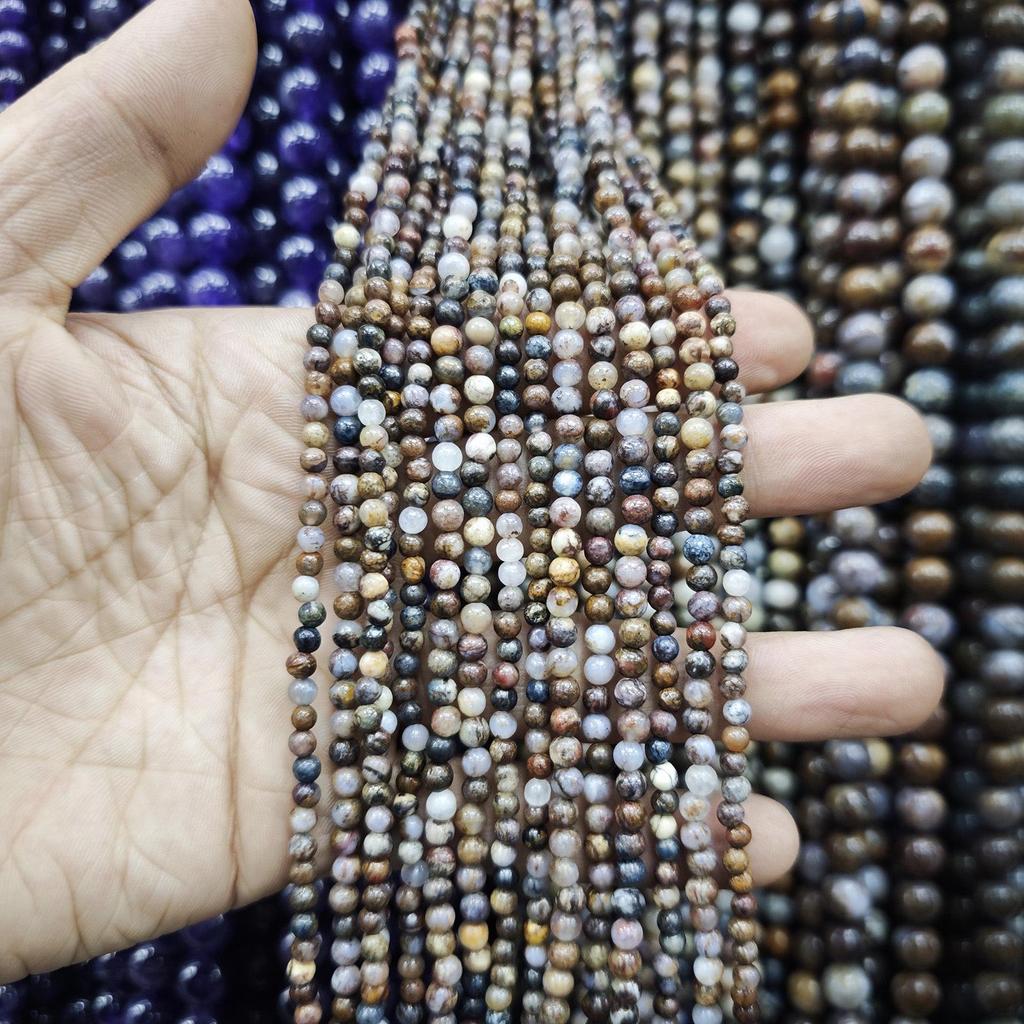 Switzerland Trip: 4-10mm Natural Pietersite Round Beads for Handmade DIY Jewelry & Bracelets