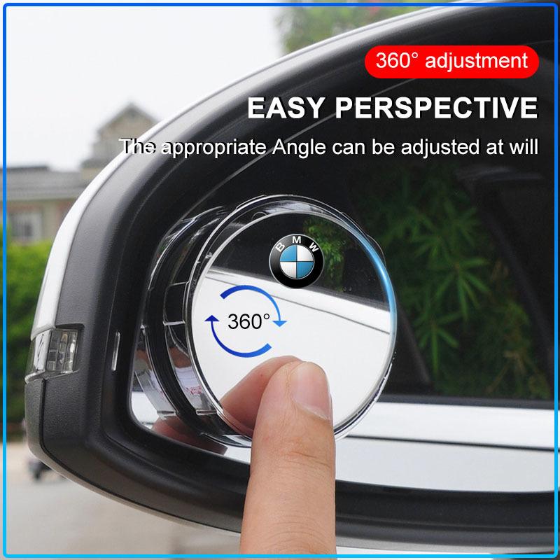 Pro BMW E60 E46 E39 E38 E90 E36 F30 E30 E31 E34 F10 E87 E92 E91 E53 E70 X1 X5 X3 X6 Nastavitelný 360stupňový úhlový odznak zrcátka pro sledování mrtvého úhlu zadního pohledu do auta